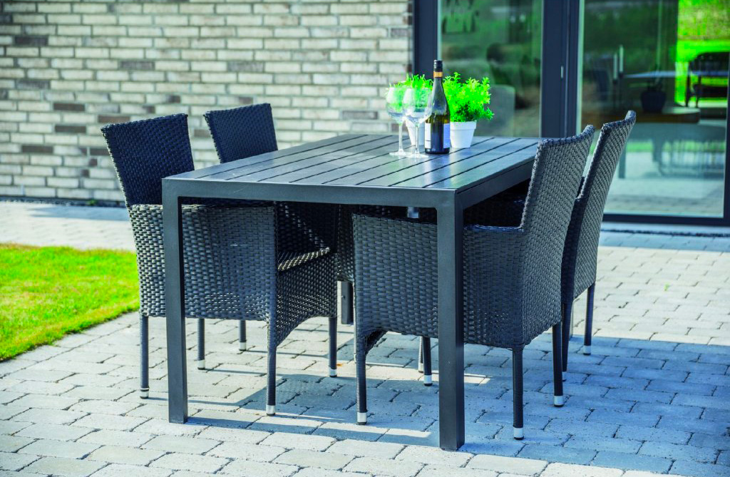 Zahradní jídelní set pro 4 osoby DT257 antracit-1